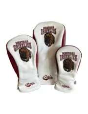 NEW PRG GOLF MONTANA GRIZZLIES Set of 3 Head Covers NCAA LICENSED Awesome!!!!