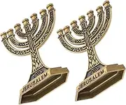 2Pcs Branch Menorah Candle Holder Retro Candelabrum for Weddings Anniversaries and Home Decor and Exquisite Craftsmanship Table Centerpiece