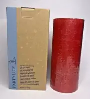 PartyLite Light Illusions Outdoor LED Candle Red 3"x7" P5D/LDR720