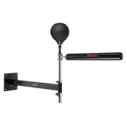 Wall Mount Boxing Spinning Bar, Spinning Bar with Punching Ball, Adjustable Boxing Speed Trainer, Reflex Boxing Bar with Gloves, Boxing Training Equipment for Kickboxing, MMA,