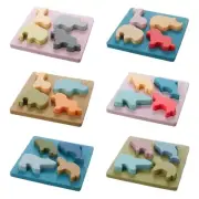 Baby Soft Nesting Sorting Stacking Toy Silicone Teething Block Animal Shape
