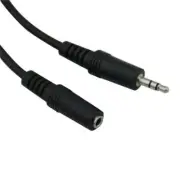 LOT=10 VCOM CV202-6FEET 6ft 3.5mm Male to 3.5mm Female Stereo Audio Cable Black