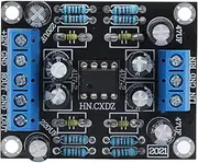 2 Channel Audio Preamplifier Board NE5532 Single Power Dual Channel Car Speaker Amplifier Module with 2.2X Magnification Adjustable Resistor for Car Audio Systems