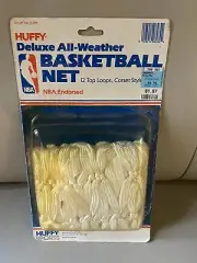 NBA VTG Huffy Deluxe Basketball 12 Top Loops Corset Style Net. Model 8284 NOS