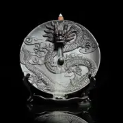 ottery Ceramic Censer plate Dragon Smoke Backflow Incense Burner Holder 10056