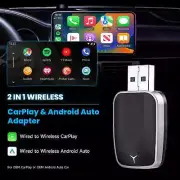 2-In-1 Wired to Wireless Carplay Adapter & Android Auto Wireless Adapter Plug &