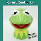 NEW 2023 Disney Parks The Muppets Kermit The Frog Ceramic Green 9.5" Cookie Jar
