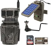 Stealth Cam Revolver 36MP 360-Degree Cellular Trail Camera with 1/4-Inch Threaded Mount Bundle Solar Power Panel, Camera Holder (2-Pack), 32GB Memory Card and Card Reader (6 Items)