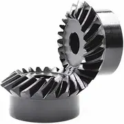 MCMATUTKEQ 1M 20T Spiral Bevel Gear 1:1 90° 6/8/10mm Helical 45# Steel Bevel Gear(10mm)