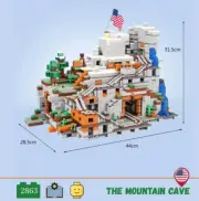Minecraft The Mountain Cave MOC 21137 Pcs 2688 - Building Bricks Toy Gift Set