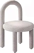 Vanity Chair for Bedroom Makeup, Light Luxury and High-End Feeling, Thickened Vanity Stool for Bedroom Living Room Beauty(Grey)