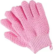 Shower Exfoliating Scrub Gloves Medium to Heavy Bathing Gloves Body Wash Dead Skin Removal Deep Cleansing Sponge Loofah for Women and Men 1 Pairs