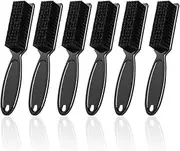 SQULIGT 6 Pcs Barber Clipper Cleaning Set - Trimmer Brush, Duster, Manicure Nylon Brush, Hair Styling Tool (Black)