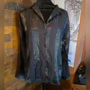 NWT Victoria's Secret XS Satin Silky Long Sleeve Button Up Pajama Top