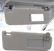 Right Passenger Side Sun Visor 74320-06610-B1, Grey Car Sun Visor Assembly Replacement for Camry 2011-2017, Sun Shielding Visor Board