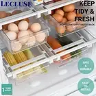 2/4x Lecluse Refrigerator Storage Rack Fridge Organizer Drawer Egg Kitchen Box