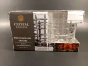 Crystal Bohemia Set of 2 DOF Whiskey Glasses New