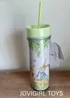BEATRIX POTTER PETER RABBIT PLASTIC BPA FREE LEMONADE TUMBLER WITH STRAW