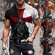 The Last Templar Crusader Knights Templar Crusader T-shirt Cartoon Manga Anime 3D Retro Graphic For Couple's Men's Women's Adults' 3D Print