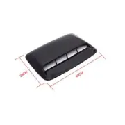 Car Air Flow Intake Hood Scoop Vent Bonnet Decorative Center Side Outlet Hood_