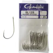 Gamakatsu SL12S Big Game Fishing Hooks 25 Pack Sizes 2 to 10/0