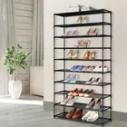 NEW Shoe Rack Storage Cabinet Stackable Shelves Stand Organiser Shelf 10 Tiers