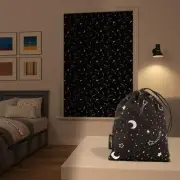 Lights Out Portable Travel 100% Blackout Suction-Cup-Curtain Panel, 50" x 78"...