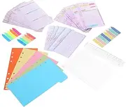 TEHAUX 6 Hole Binder Paper Loose Leaf Notebook Refill Planner Pages Study Binder Supplies