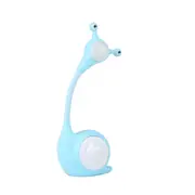 LED Energy-saving Adjustable Eye Protection Night Cartoon Snail Desk Lamp(Blue)