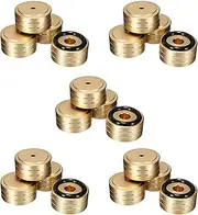 20Pcs 40X20mm Aluminum HiFi AMP Speaker Isolation Stand Turntable Feet Pad (Gold)