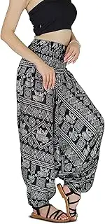 [Your Cozy] Harem Pants for Women Hippie Boho Clothes Mc Hammer Pants Jumpsuit Casual Loose Beach Sweatpants Comfortable Baggy Boho Yoga Trousers