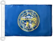 AZ FLAG Nebraska Nautical Flag 45 x 30 cm - American State Boat Flag - USA - USA - 30 x 45 cm