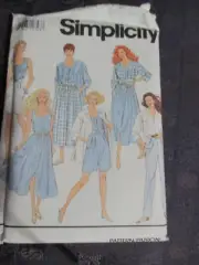 Simplicity Sewing Pattern 8294 Woman's Top Jacket Shorts Skirt 6 8 10