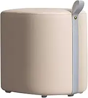 Makeup Stool Dresser Chair Girls Bedroom - Light Luxury Dressing Stool Scandinavian Small Square Stool - Shoe Bench Living Room Foot Stools Short Chair(Khaki B)