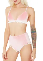[Her Pony] Pastel Pom Pom Velvet Set