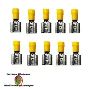 10 - Spade Terminals 3/8 Inch 0.375 for 3 Phase Rectifier Connector Terminal UL