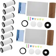 BRIGHTFUFU DIY Kaleidoscope Kit for Boys and Girls 10 Sets Art Supplies Creative Playthings Unfinished Toys