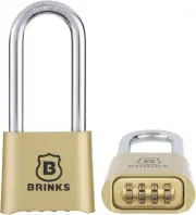 671-49002 50Mm 4-Dial Resettable Combination Lock with Chrome Plated Boron Steel