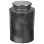 Spice Jars with Label Tinplate Tea Caddy Airtight Lid Loose Leaf Canister