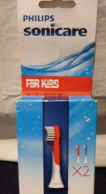 GENUINE PHILIPS SONICARE FOR KIDS 4+ REPLACEMENT TOOTHBRUSH HEADS 2 PACK
