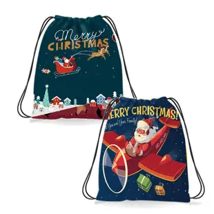 束口後背袋 背包 束口袋 收納袋 後背包 揹包 外出袋 學生背包 小禮物 耶誕節 聖誕 【XM0827】《Jami》