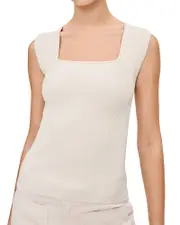 DL1961 Square Neck Instasculpt Rib Top