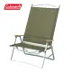 【Coleman】寬版摺疊高背椅 / 綠橄欖 / CM-38846M000(日系質感戶外風格休閒椅)