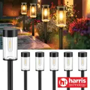 Litogo [4 PACK] Solar Pathway Lights, Waterproof LED Solar Lighting - Warm White