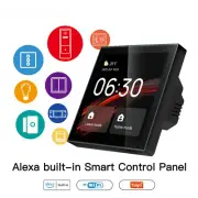 Wifi Touch Center Control Panel， Bulid in Alexa Voice Control & ZigBee Gateway
