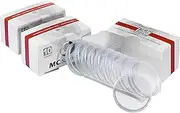 MC.Sammler Pack of 30 Coin Capsules for 10 Euro, 20 Euro, 25 Euro, 10 DM Coins, 32.5 mm, Silver Coins, Special Coins, Collector's Coins, Commemorative Coins