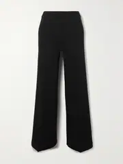 [Spanx] Spanx - Spanxsupersmooth™ Perfectfit Stretch-ponte Wide-leg Pants - Black - S S Black