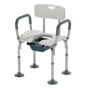 Altus Shower Chair With Commode Height Adjustable Aluminium Frame