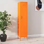 Locker Cabinet Orange 35x46x180 cm Steel Storage Furniture