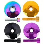 Bicycles Headset Caps & Screw Aluminum Alloy Bike Front Fork Stem Top Caps